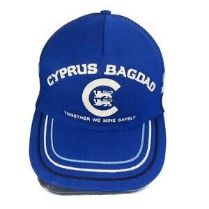 3 Stripe Men's Blue Snap Back USA Hat/Cap  made In The USA Vtg Rare Edition